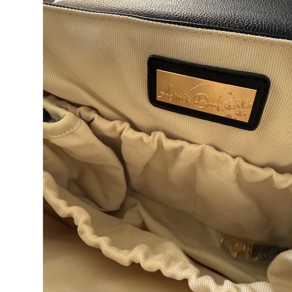 Vegan Leather Stroller Organizer - Universal Fit, Gold Hardware, Insulated - Picture 8 of 12